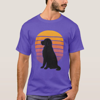 Camiseta Perro de aguas Retriever Retro Silueta de la puest