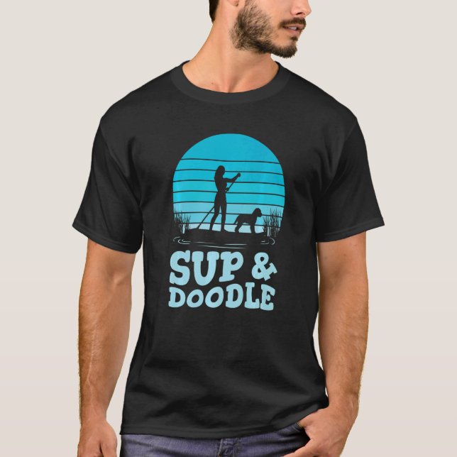 Camiseta Perro de albardo SUP & Doodle (Anverso)