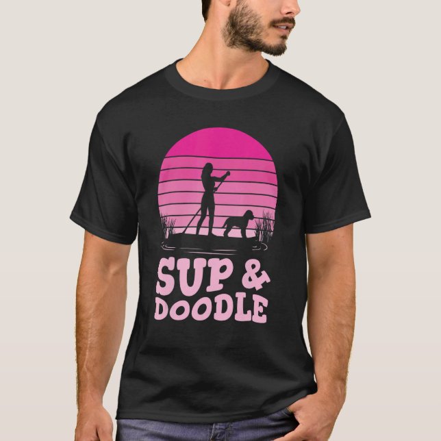 Camiseta Perro de albardo SUP & Doodle (Anverso)