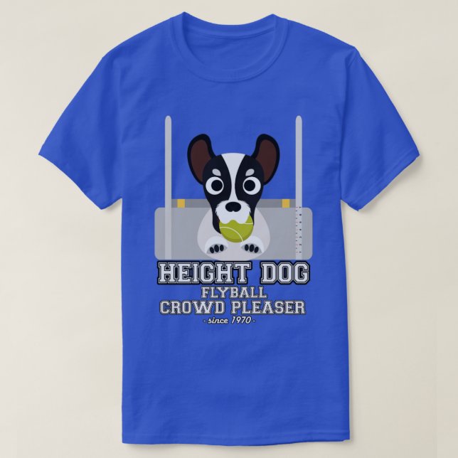 Camiseta perro de altura del balón de vuelo (Diseño del anverso)