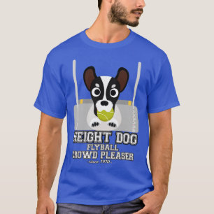 Camiseta perro de altura del balón de vuelo