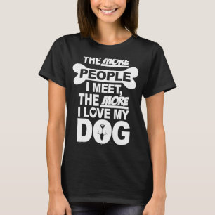 Camiseta Perro de amor más que dueño de perro de Chiste