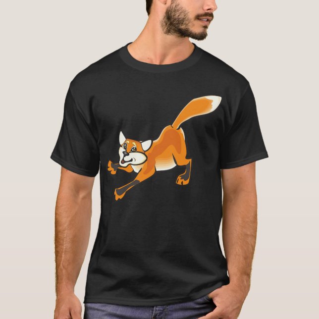 Camiseta perro de animales zorros  (Anverso)