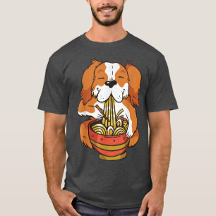 Camiseta Perro De Anime Cute Alimenta Sopa De Ramen Con Fid