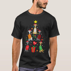 Camiseta Perro de árbol de Navidad de Greyhound