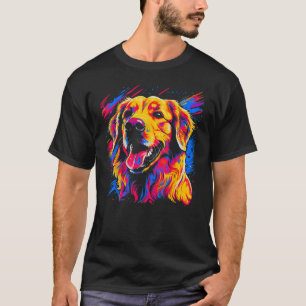 Camiseta Perro de arte Retriever Dorado 1