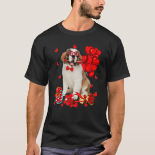 Camiseta Perro de Bernard Divertido El día de San Valentín 