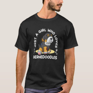 Camiseta Perro de Bernedoodle con animal relleno