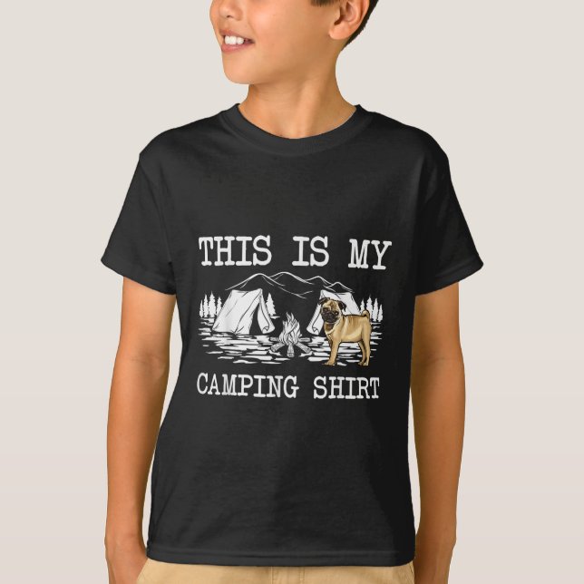Camiseta Perro De Bomba De Fuego Este Es Mi Camping (Anverso)