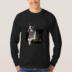 Camiseta Perro de Boston Terrier cría perros con capucha de