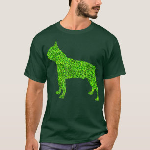 Camiseta Perro de Boston Terrier Perro Irlandés Shamrock Le