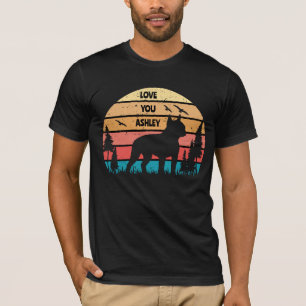 Camiseta Perro de Boston Terrier Retro Vintage