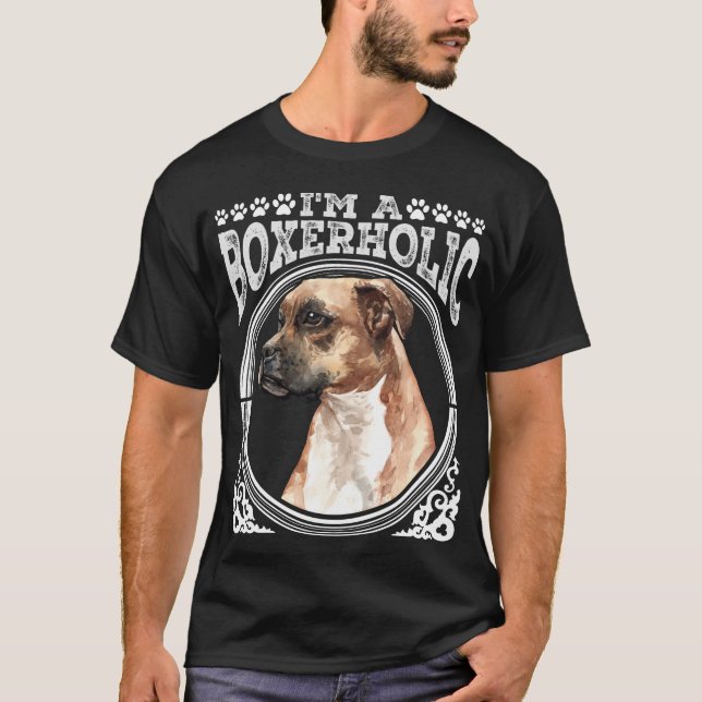 Camiseta Perro de boxeo orgulloso propietario cachorro (Anverso)