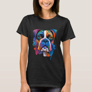 Camiseta Perro De Boxer De Acuarela Para Hombres Mujeres Ni