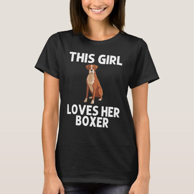 Camiseta Perro De Boxer De Guay Para Chicas Niños Perteneci (Anverso)