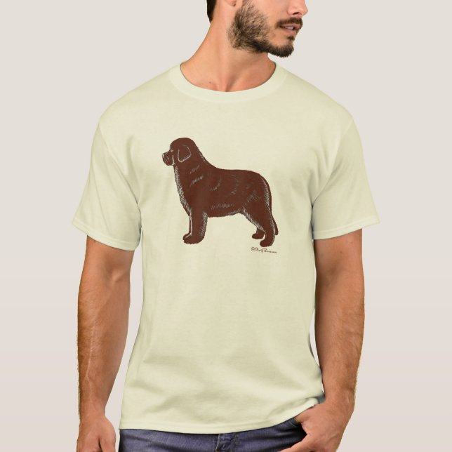 Camiseta Perro de Brown Terranova (Anverso)