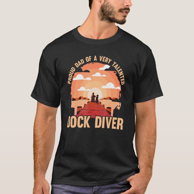 Camiseta Perro de buceo papá pato buzo (Anverso)