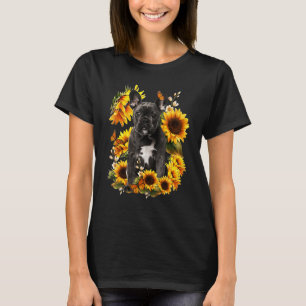 Camiseta Perro de Bulldog francés de girasol lindo papá pad
