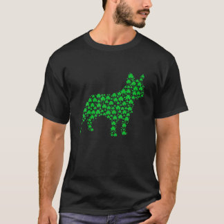 Camiseta Perro de Bulldog francés Shamrock and St.Patrick's