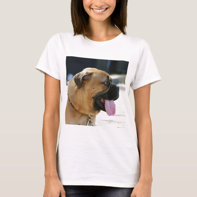Camiseta Perro de Bullmastiff (Anverso)