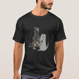 Camiseta perro de caballo reina de juegos de ajedrez