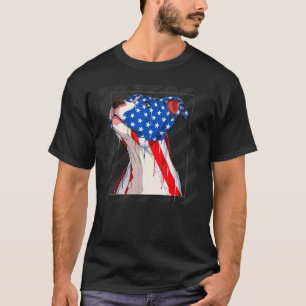 Camiseta Perro De Cabeza De Pit Bull Divertido Con La Bande