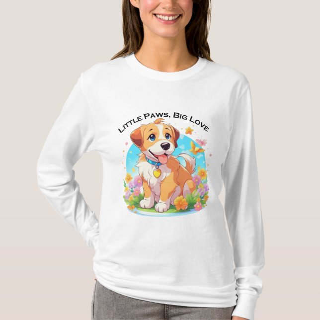 Camiseta Perro de cachorro (Anverso)