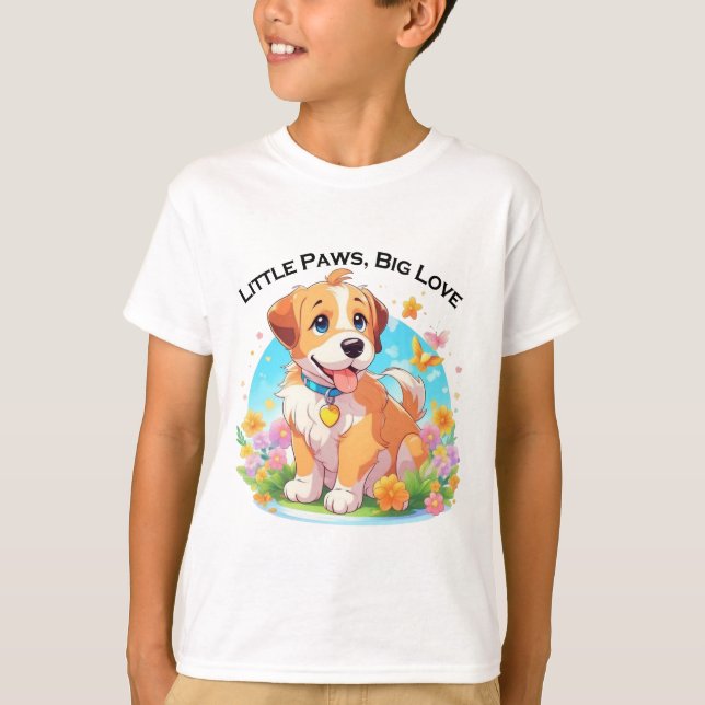 Camiseta Perro de cachorro (Anverso)
