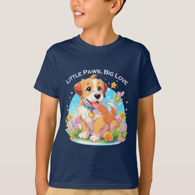Camiseta Perro de cachorro (Anverso)