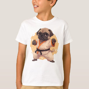 Camiseta Perro de cachorro de karate, cachorro de cachorro 