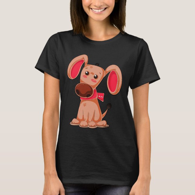 Camiseta Perro de cachorro de Teddy lindo no (Anverso)