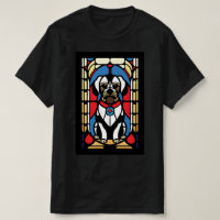 perro de cachorro de vidrio manchado
