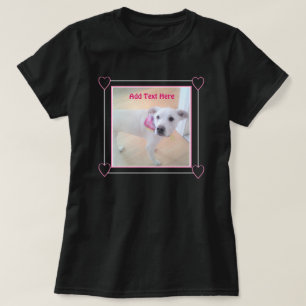 Camiseta Perro de cachorro dulce de una foto corta