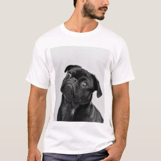 Camiseta perro de cachorro negro