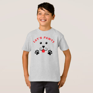 Camiseta Perro de cachorro que deja a un niño de cumpleaños