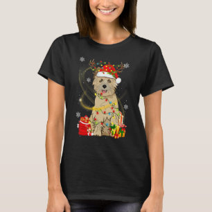 Camiseta Perro de Cairn Terrier: Navidades de Santa Ce reno