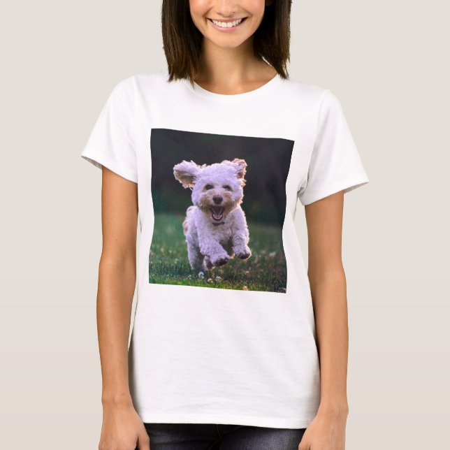 Camiseta Perro de cangrejo blanco (Anverso)