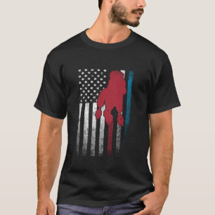 Camiseta Perro de caniche 4 de julio Bandera Americana Esta