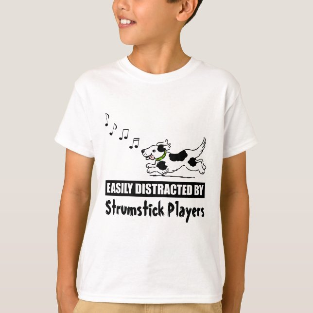 Camiseta Perro de caricatura distrado por jugadores de Stru (Anverso)