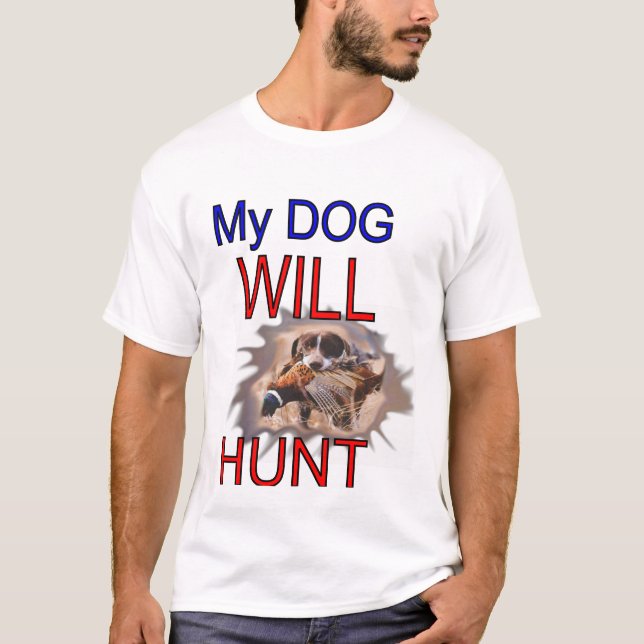 Camiseta perro de caza (Anverso)