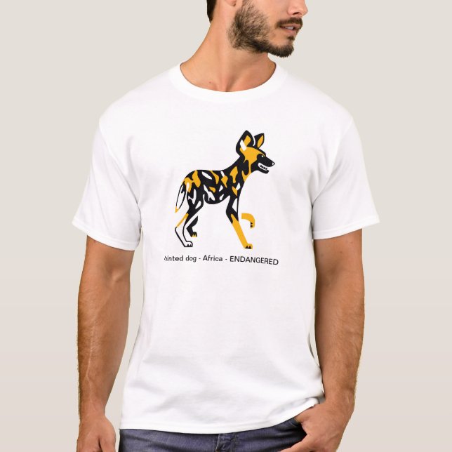 Camiseta Perro de caza de cabras - Perro pintado - Gráfico  (Anverso)