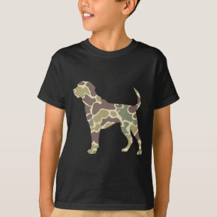 Camiseta Perro de caza de camo de la vieja escuela