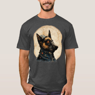 Camiseta Perro de caza de Steampunk Surreal