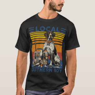 Camiseta Perro de caza del pato del sur local negro