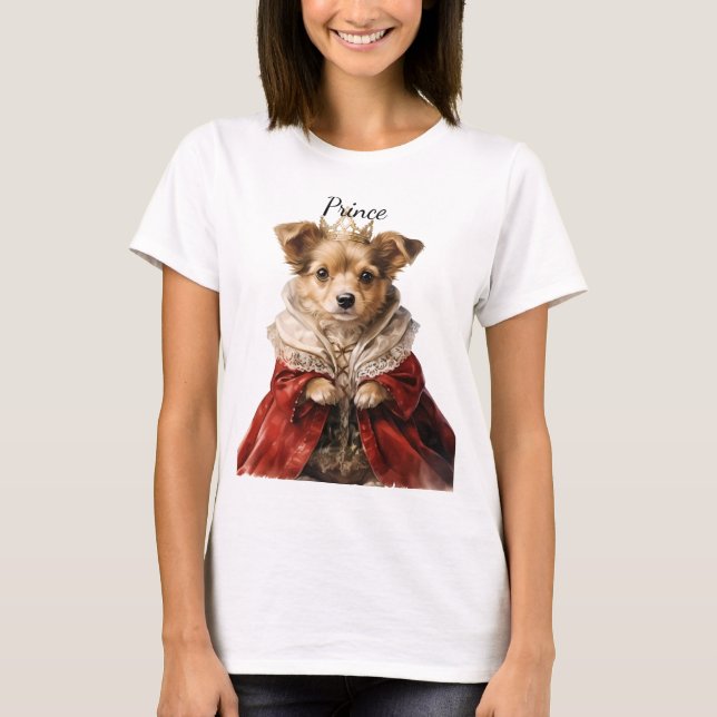 CAMISETA PERRO DE CINTURÓN DE FLUFFY CUBIERTO VESTIDO EN RO (Anverso)