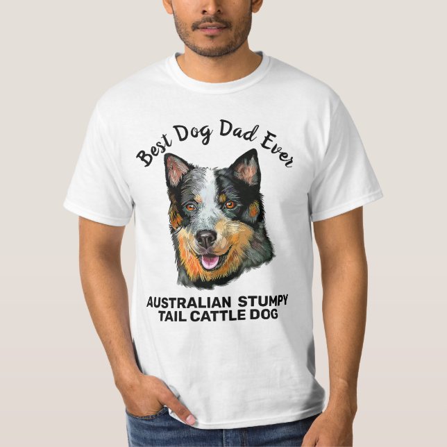 Camiseta Perro de cola aterciopelada australiano mejor perr (Anverso)