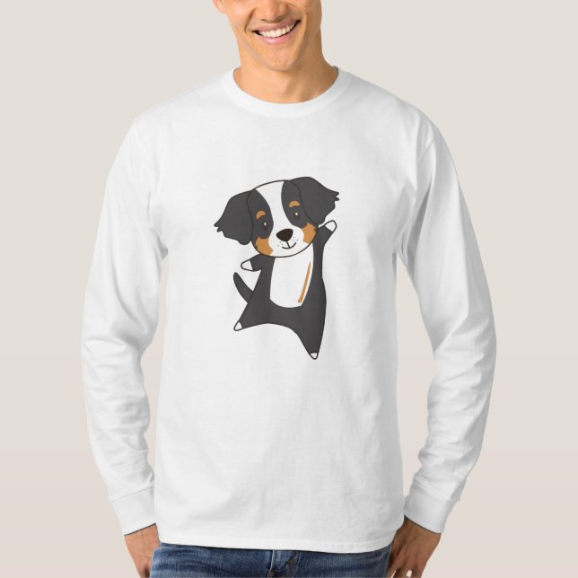 Camiseta Perro de cola de perro pipa de montaña Bernese Per (Anverso)