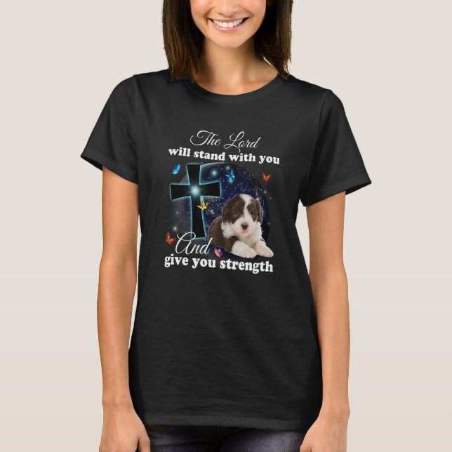 Camiseta Perro De Collie Con Cabeza El Señor Se Mantendrá C (Anverso)