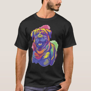 Camiseta Perro de color de agua Rottweiler