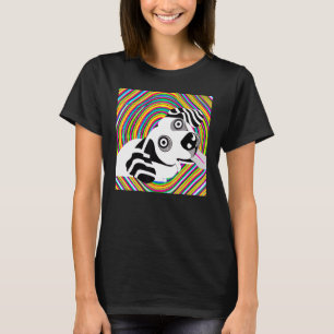 Camiseta Perro de colores brillantes adorable perrito perri